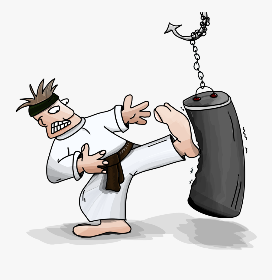 Karate Kick On The Pear Free Picture, Transparent Clipart