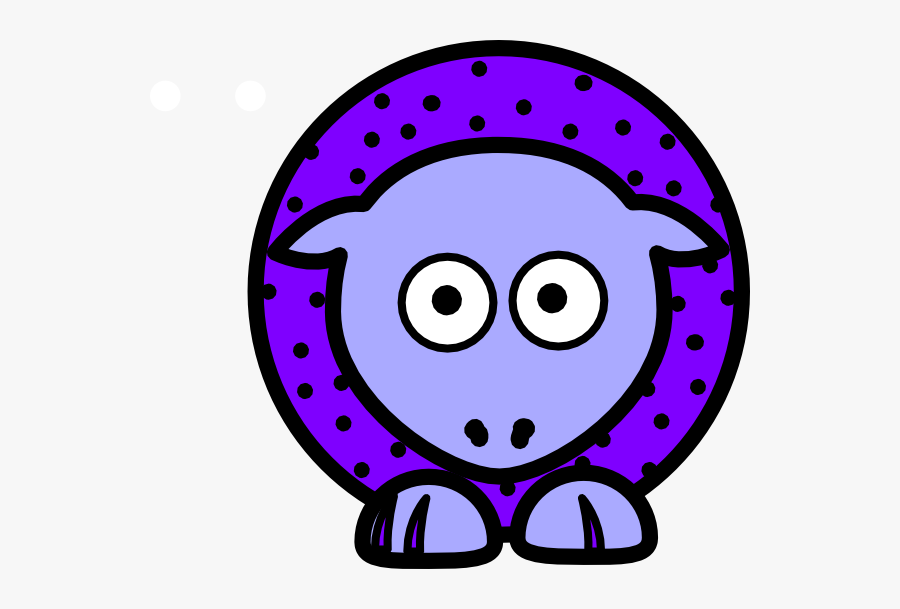 Purple With Black Polka-dots And Blue Feet Wider Body, Transparent Clipart