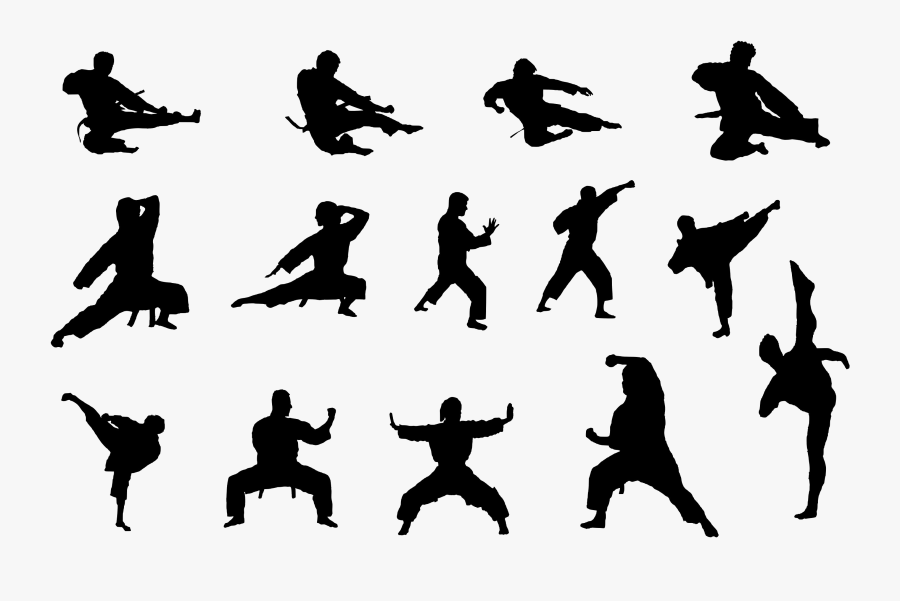 Karate Silhouette Png Download Image, Transparent Clipart