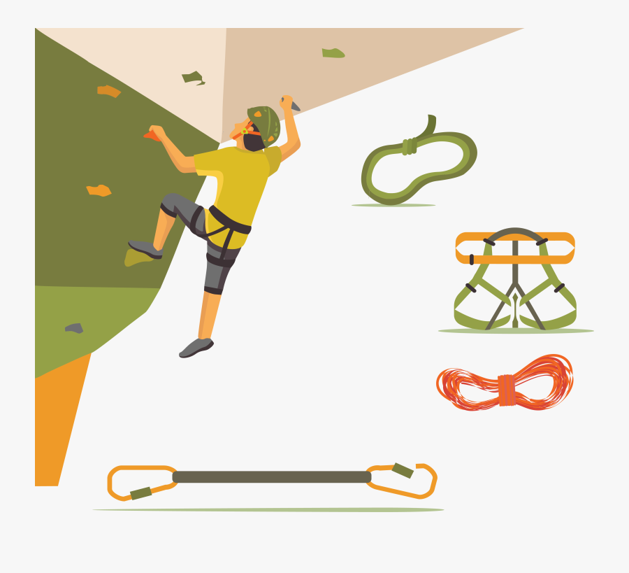 Sport Rock Climbing Clip Art, Transparent Clipart