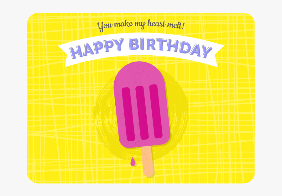 Popsicle Birthday 2x, Transparent Clipart