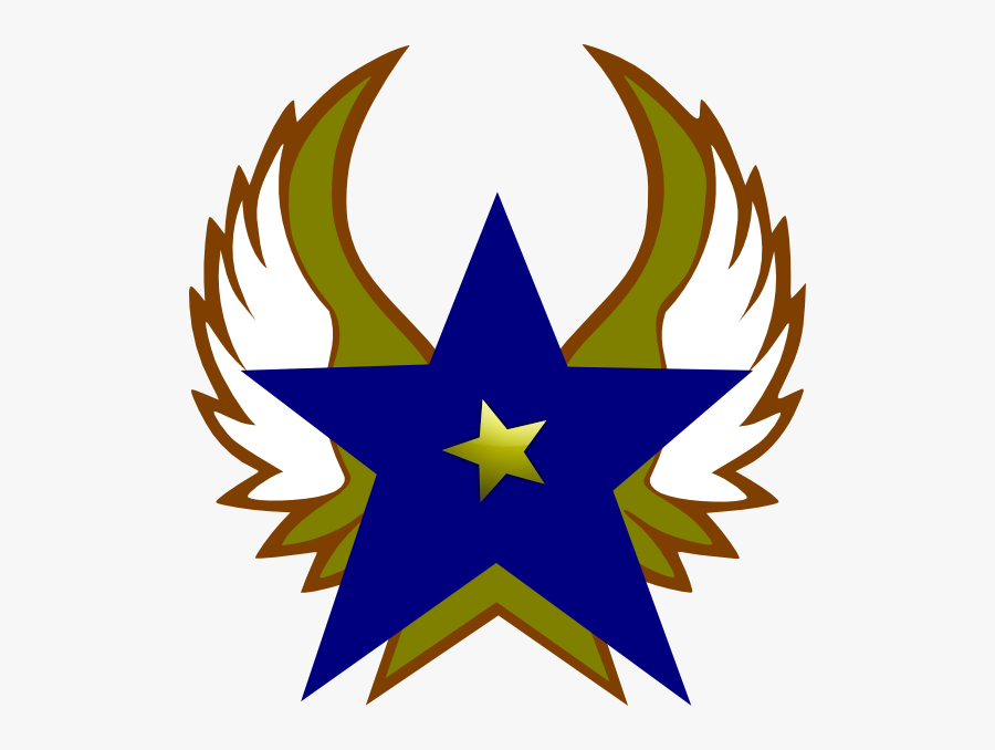 Blue Star With 1 Gold Star And Wings Png Clip Art - Logo Dream League Soccer Stars, Transparent Clipart