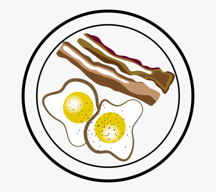 Clipart Black And White Stock Brunch Clipart Breakfast - Bacon And Eggs Clipart, Transparent Clipart