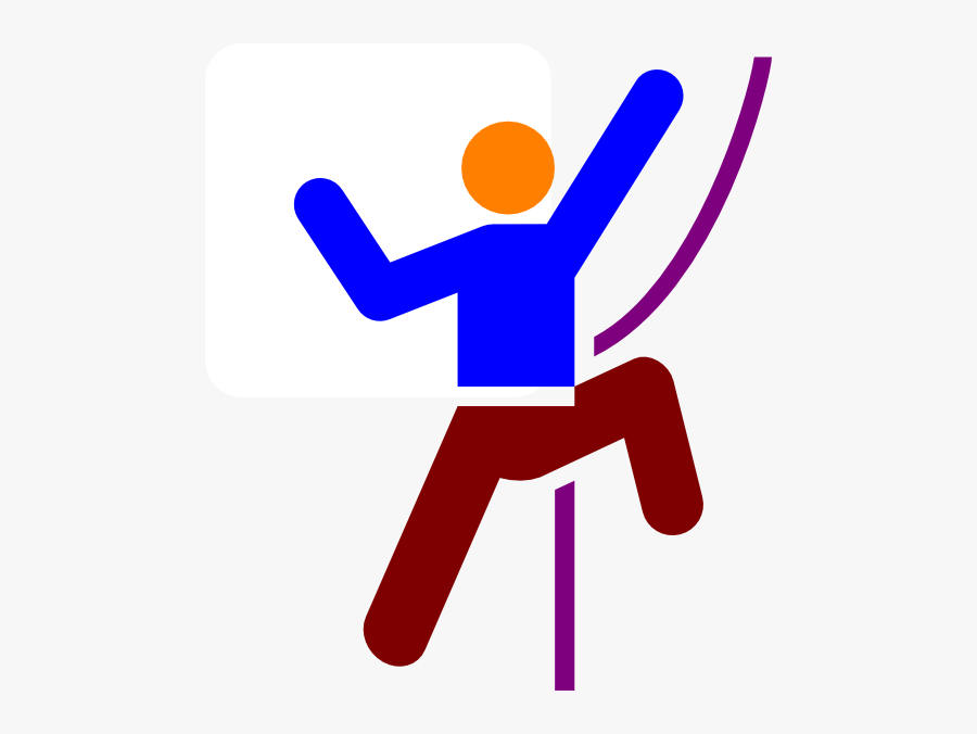 Transparent Climber Png - Rock Climbing Clip Art, Transparent Clipart