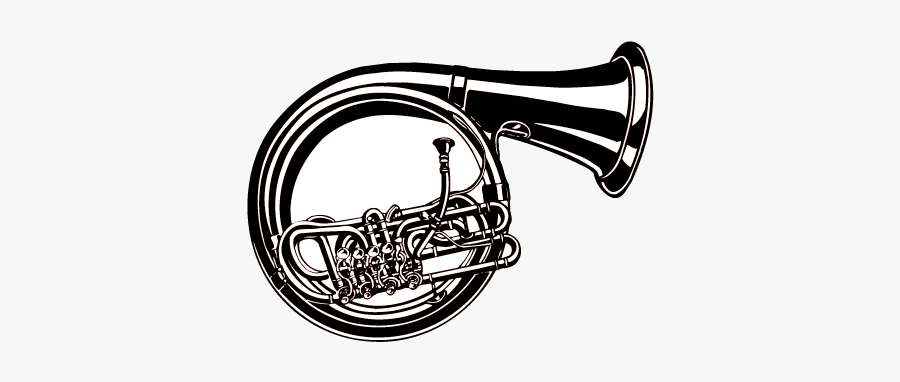 Mellophone Drawing Instrument Transparent Png Clipart - Creative Trumpet, Transparent Clipart