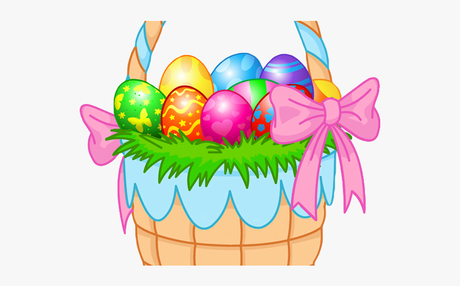 Transparent Background Easter Basket Clipart, Transparent Clipart