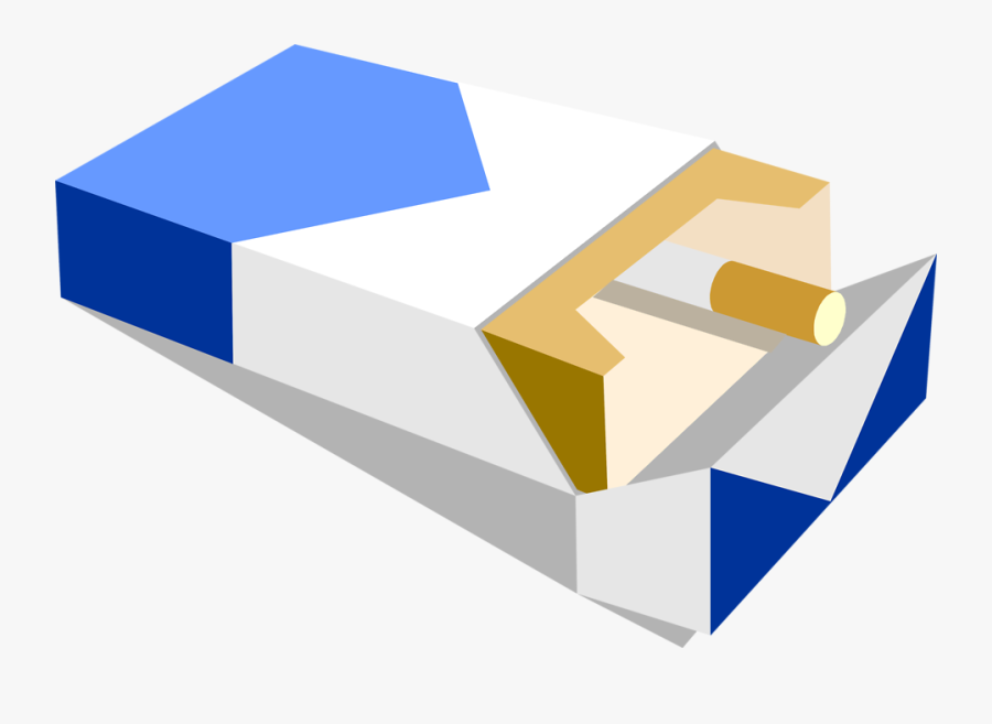 Cigarette - Pack Of Cigarettes Illustration, Transparent Clipart