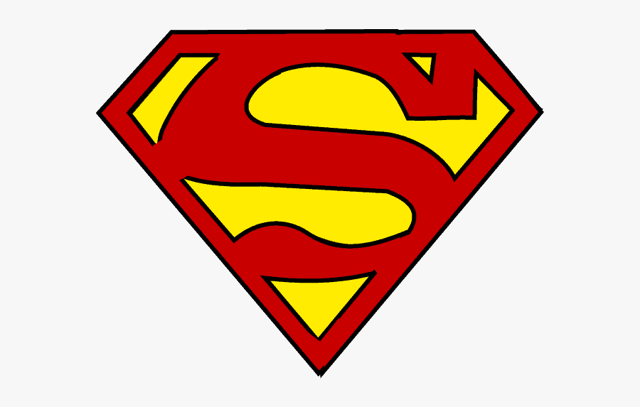 Clip Art Freeuse Stock How To Draw Superman - Draw Superman Logo, Transparent Clipart