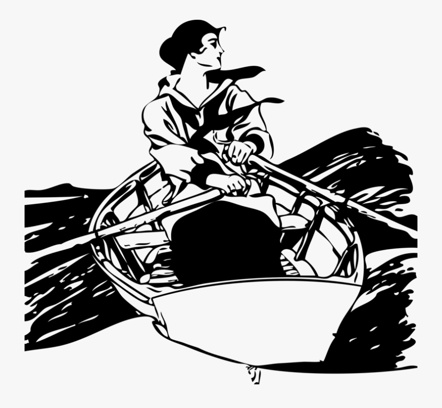 Girl In Rowboat - War Campaign Posters Ww1, Transparent Clipart