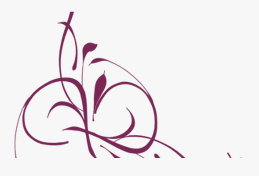 Floral Swirl Plum Clip Art At Clkercom Vector Clip - Funeral Clipart Png, Transparent Clipart