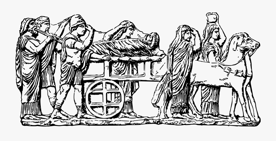 Greek Funeral - Greek Burial, Transparent Clipart