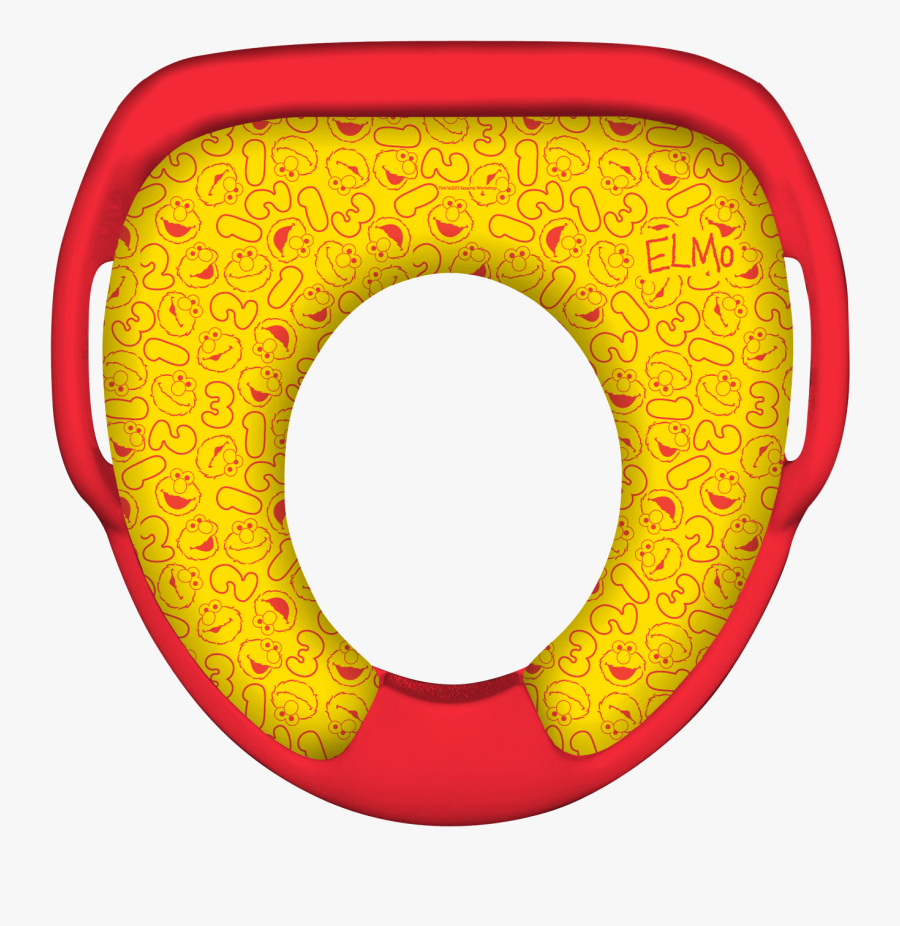 Sesame Street Elmo Soft Padded Potty / Toilet Seat - Circle, Transparent Clipart