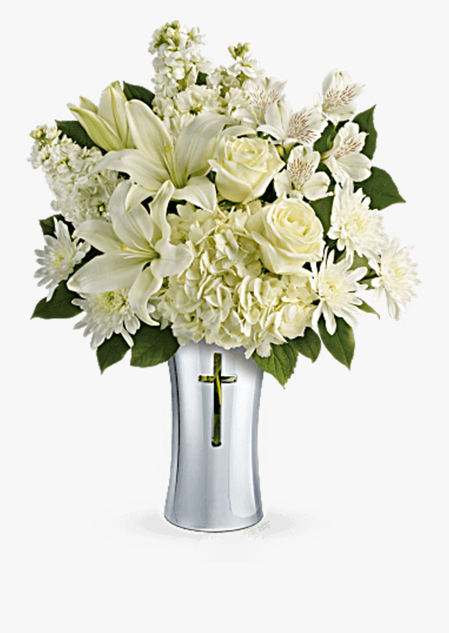 Clip Art Funeral Flowers Images - Funeral Flowers In A Vase, Transparent Clipart