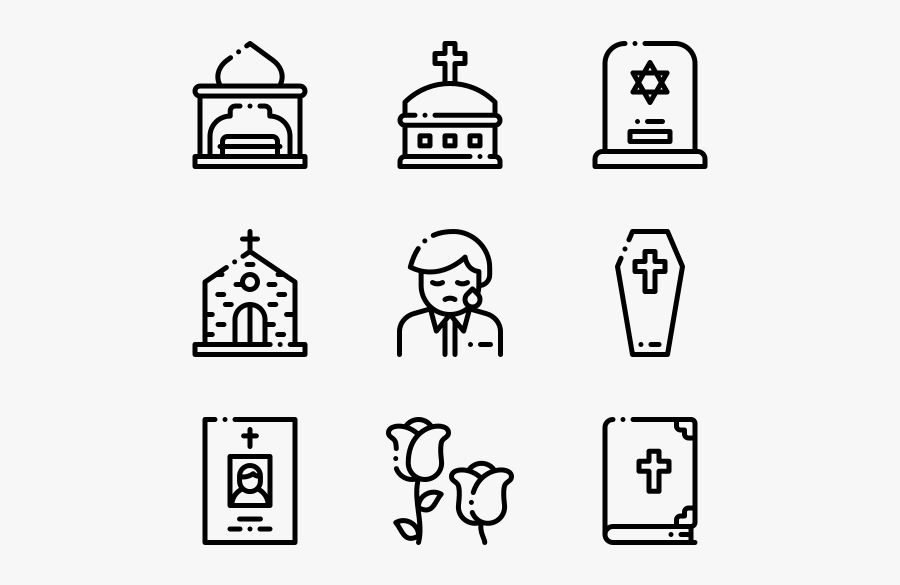 Funeral - Museum Icons, Transparent Clipart