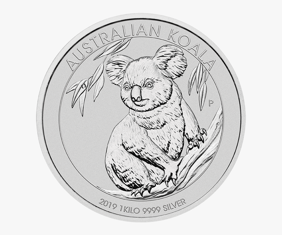 2019 Koala Silver Coin, Transparent Clipart