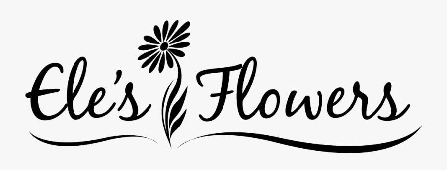 Floral Logo Line Art, Transparent Clipart