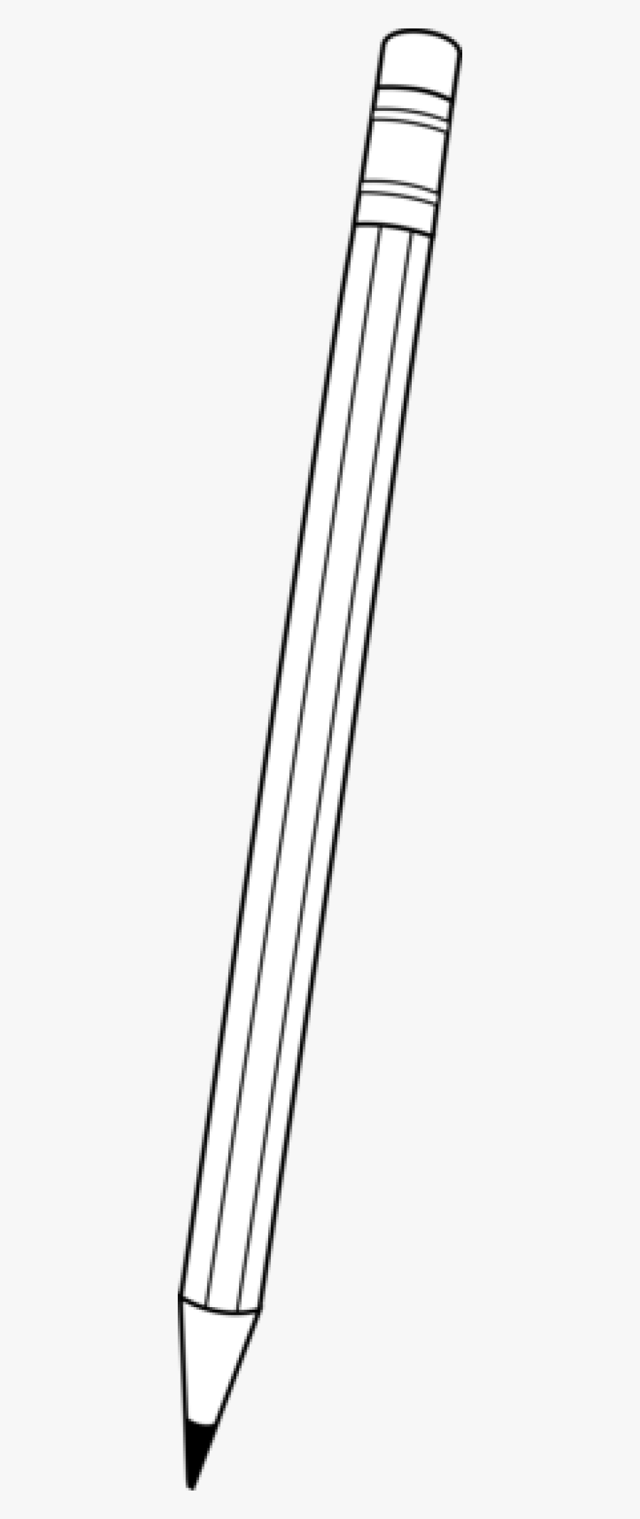 Black And White Pencil Outline, Transparent Clipart