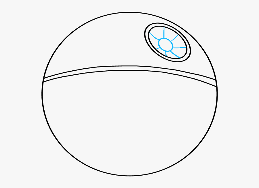 How To Draw Death Star From Star Wars - Circle, Transparent Clipart
