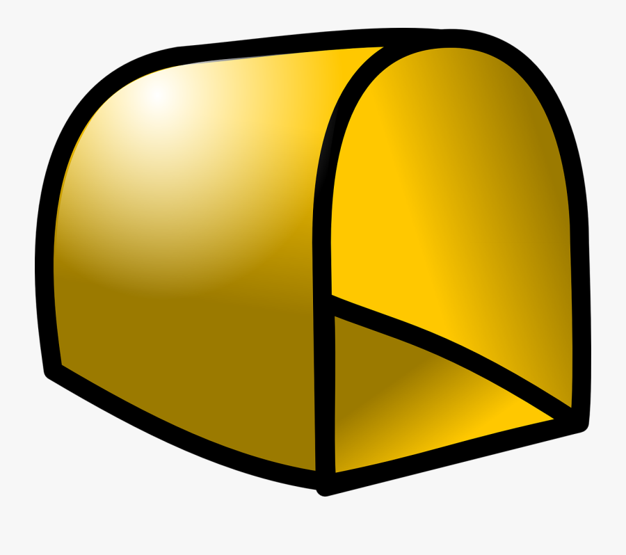 Mailbox Empty Gold Free Picture, Transparent Clipart
