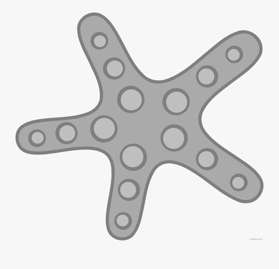 Sea Star Clipart Black And White, Transparent Clipart