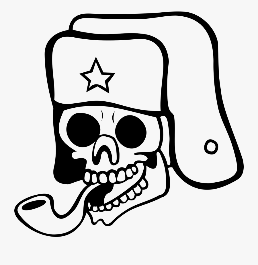 Skull,tube,the Head Of The,death,teeth,cap,star, Transparent Clipart