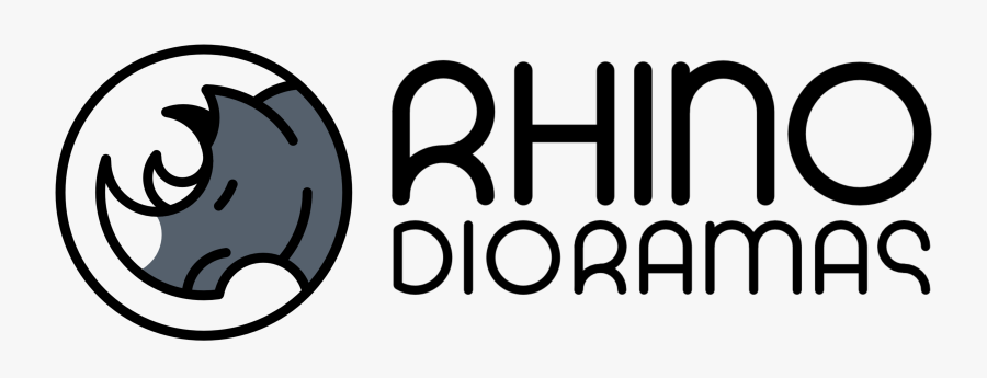 Rhino Dioramas, Transparent Clipart