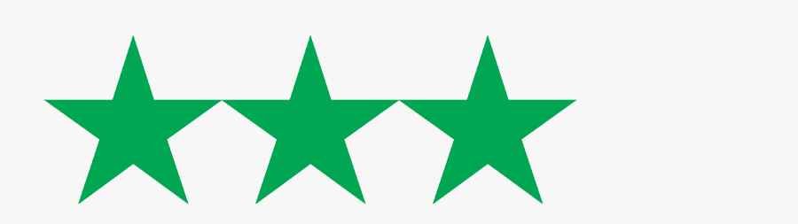 3 Stars, Transparent Clipart