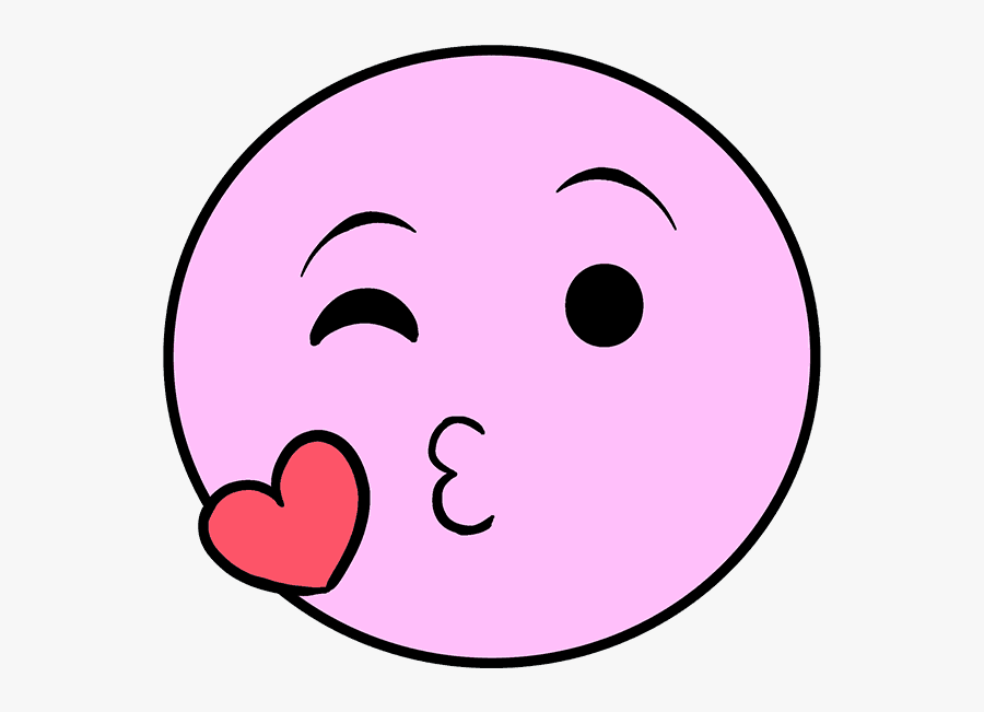 How To Draw Kiss Emoji, Transparent Clipart