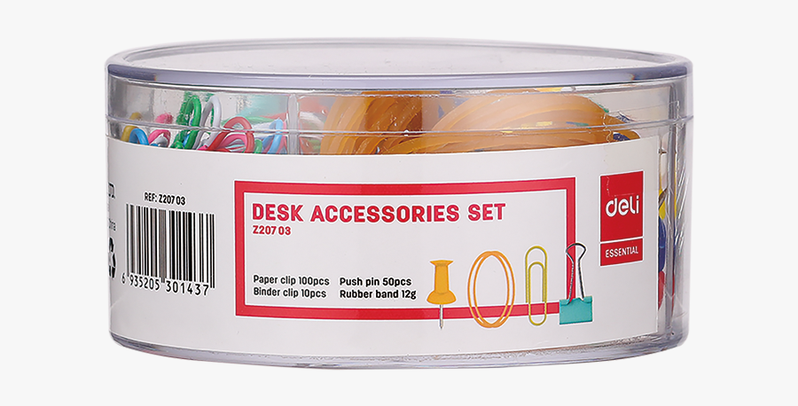 Ez20703 Desk Accessories Set Paper Clip, Push Pin,, Transparent Clipart