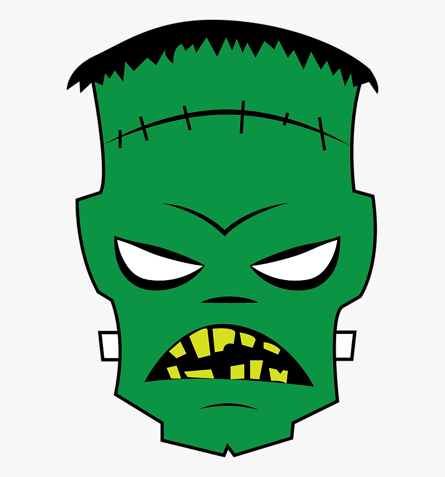 Frankenstein, Zentangle Skull, And Creepy Doll Clipart, Transparent Clipart