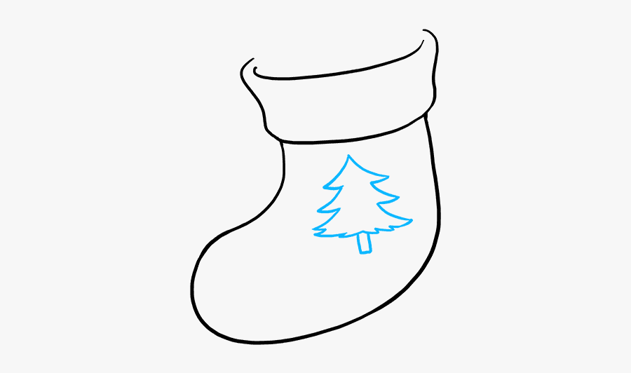 How To Draw Christmas Stocking, Transparent Clipart