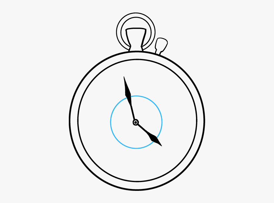 How To Draw Pocket Watch, Transparent Clipart