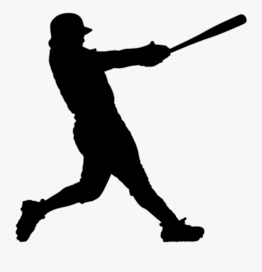 Baseball Bats Clip Art Line Silhouette, Transparent Clipart