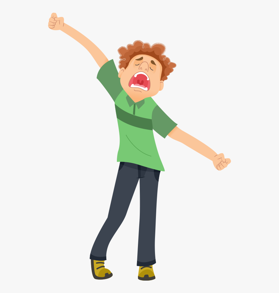 Pandiculation Cartoon, Transparent Clipart