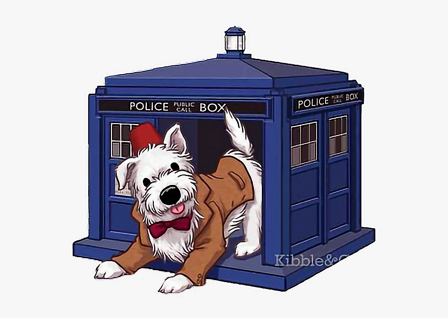 #policebox #police #dog #doghouse #cute #dogwearingclothes - Cartoon, Transparent Clipart