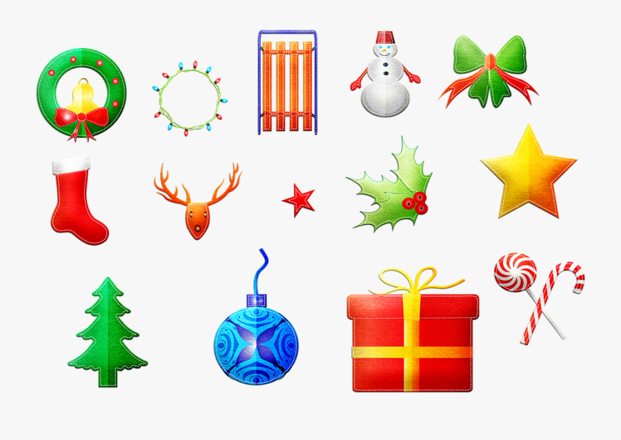 Christmas Items, Wreath, Snowman, Christmas, Star, - Christmas Tree, Transparent Clipart