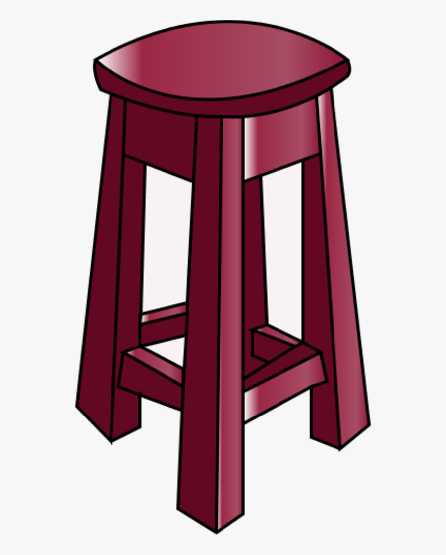Wooden Bar Chair - Clipart Stool Png, Transparent Clipart