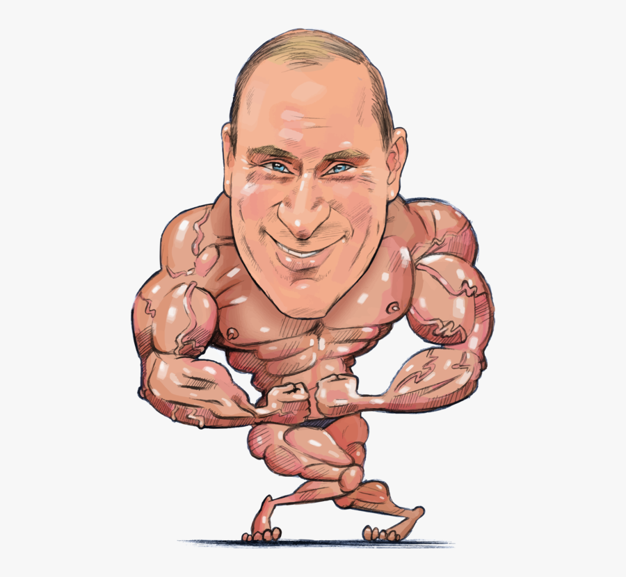 Art,flesh,human - His Muscles Putin Flexing, Transparent Clipart