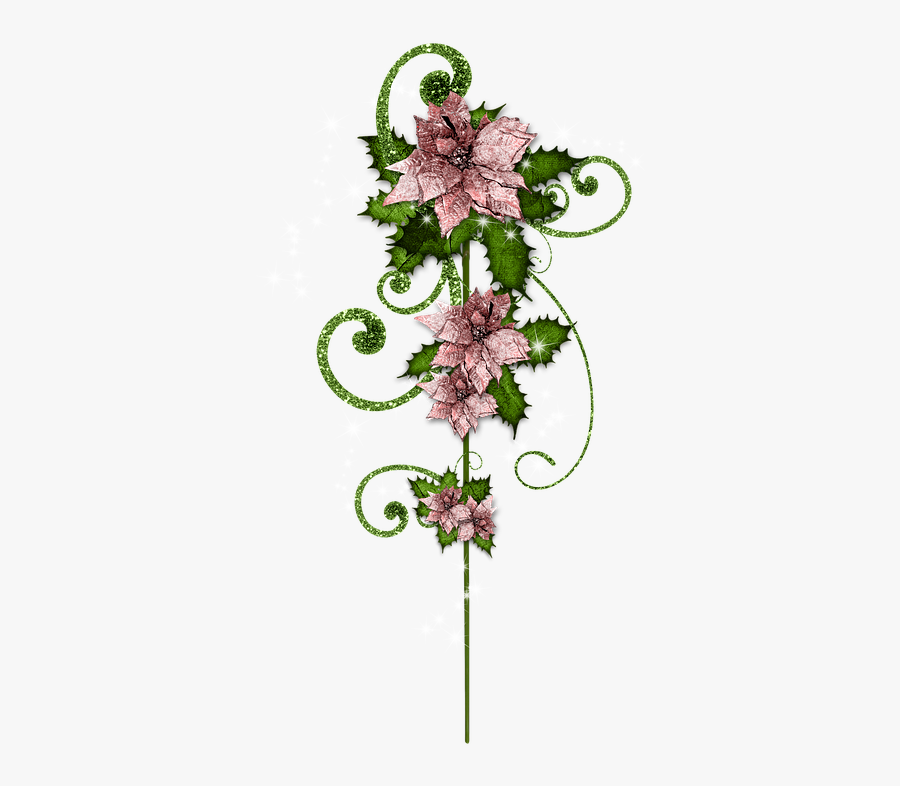 Christmas, Pousette, Christmas Star, Jewelry, Scenery - Artificial Flower, Transparent Clipart