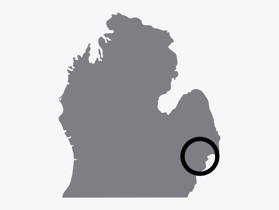 Silhouette Clip Art At - State Of Michigan, Transparent Clipart