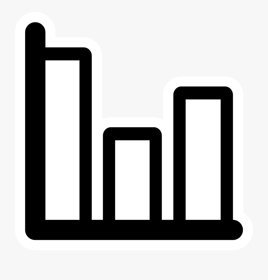 Mono Chart Bar Clip Arts - Bar Chart Icon Svg Free, Transparent Clipart