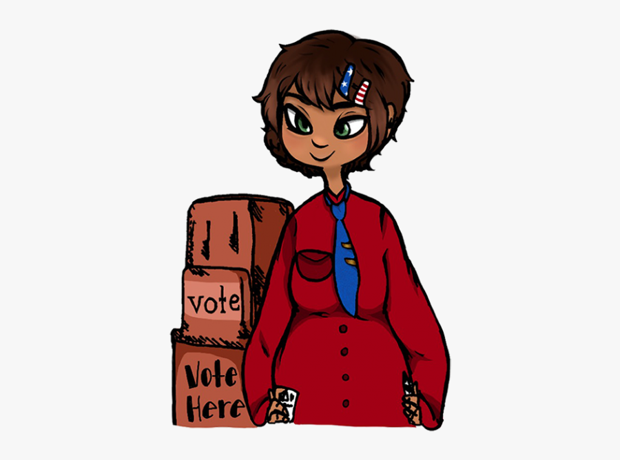 Womanprez - Sept - - Cartoon, Transparent Clipart