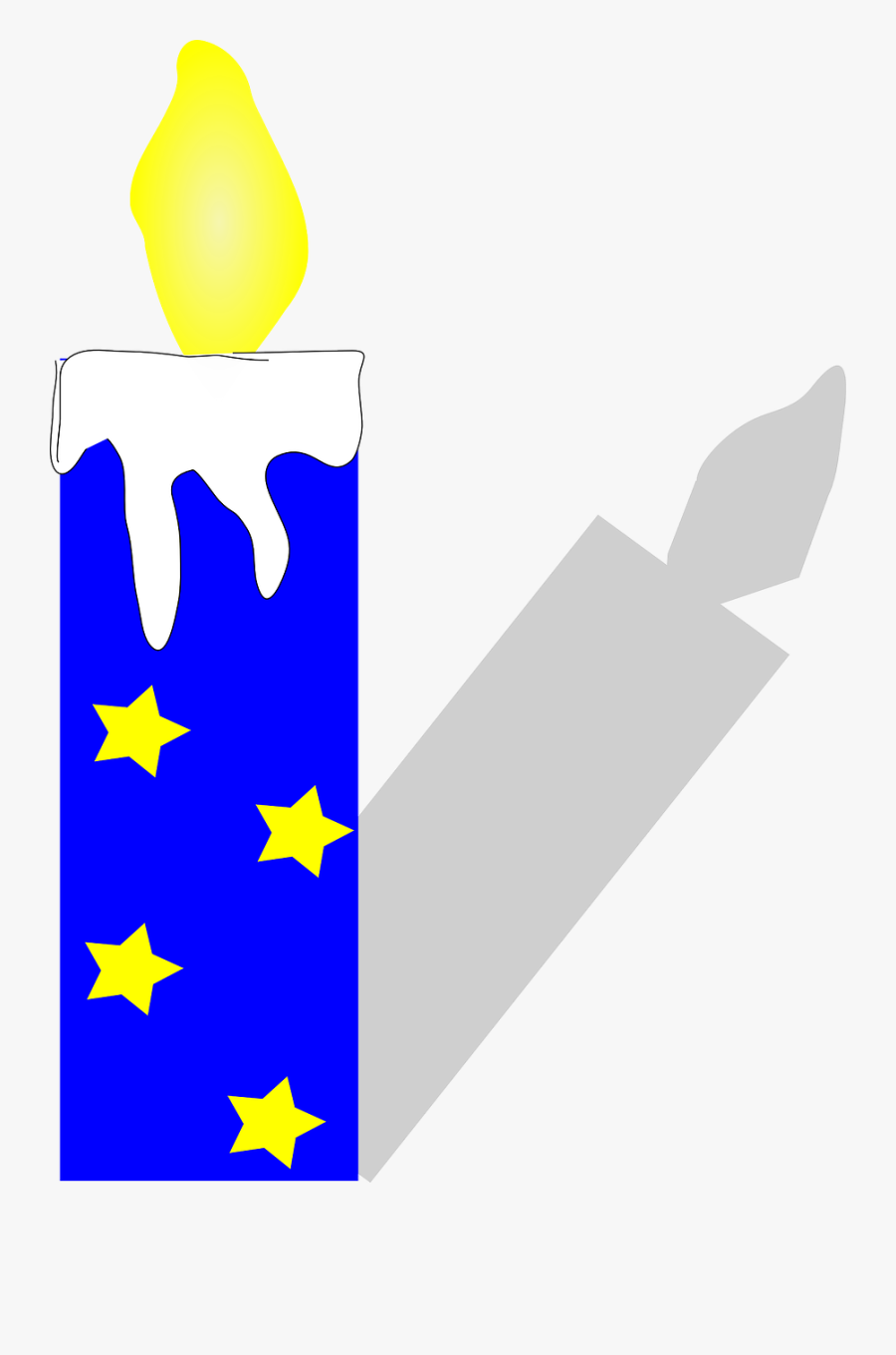 Candle Flame Fire Free Picture - Blue Birthday Candle Clipart Images Of Candle, Transparent Clipart