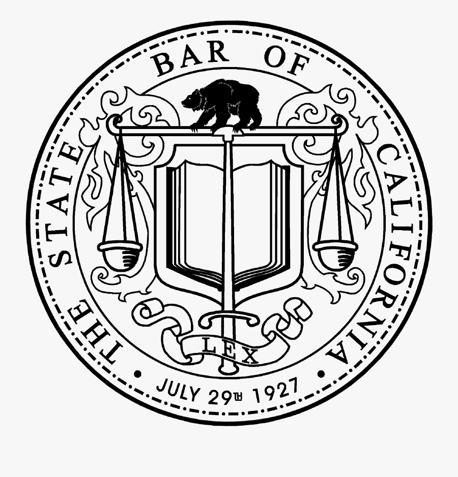 Clip Art Narrowing The Justice Gap - State Bar Of California Seal, Transparent Clipart