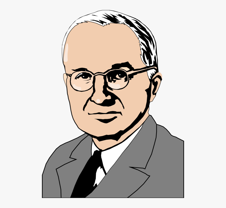 Human Behavior,head,male - Cartoon Harry S Truman, Transparent Clipart
