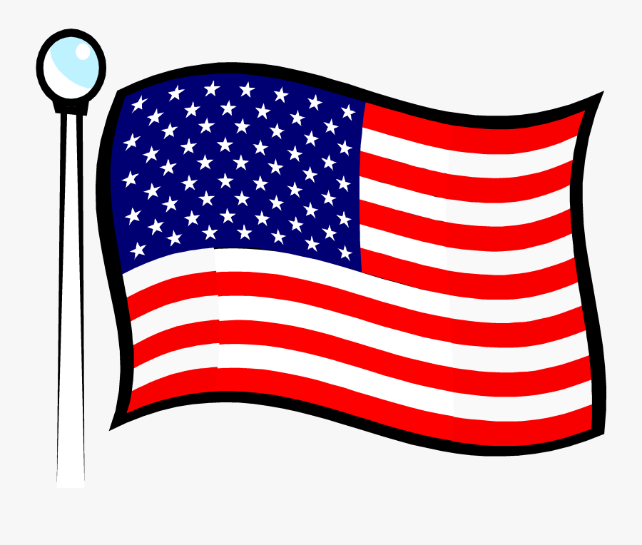 Transparent American Flag Clipart - Usa Flag Png Gif, Transparent Clipart