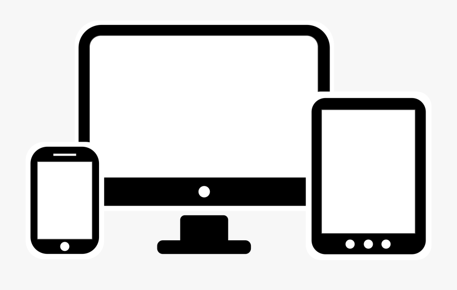 Phone And Computer Icon Png, Transparent Clipart