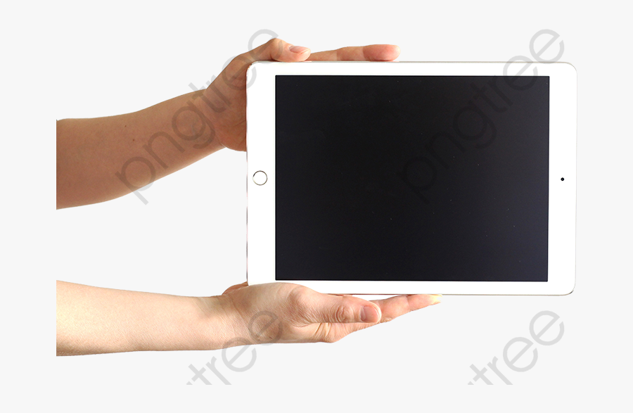 Computer Clipart Tablet - Tablet In Hand Png, Transparent Clipart