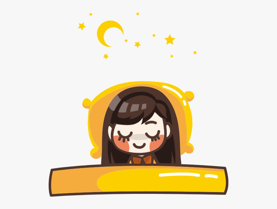 Free Online Sleeping Girls - Cartoon, Transparent Clipart