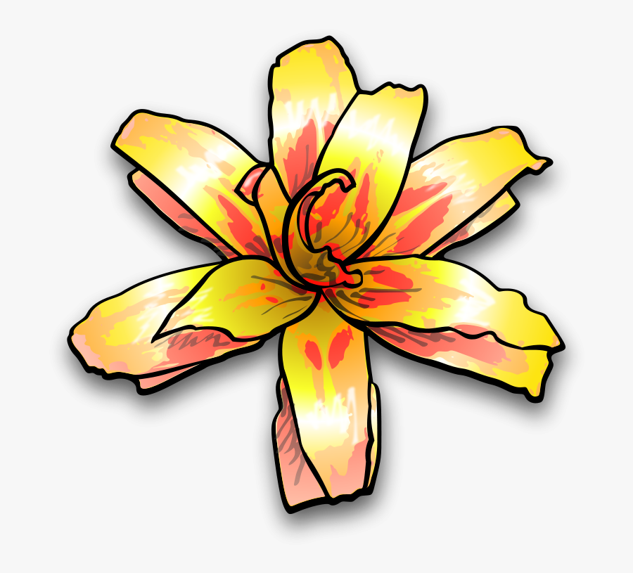 Free Flower - Yellow Flower Clip Art, Transparent Clipart